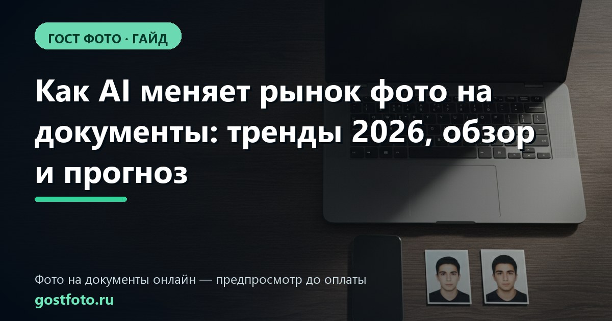 Как AI меняет рынок фото на документы: тренды 2026, обзор и прогноз