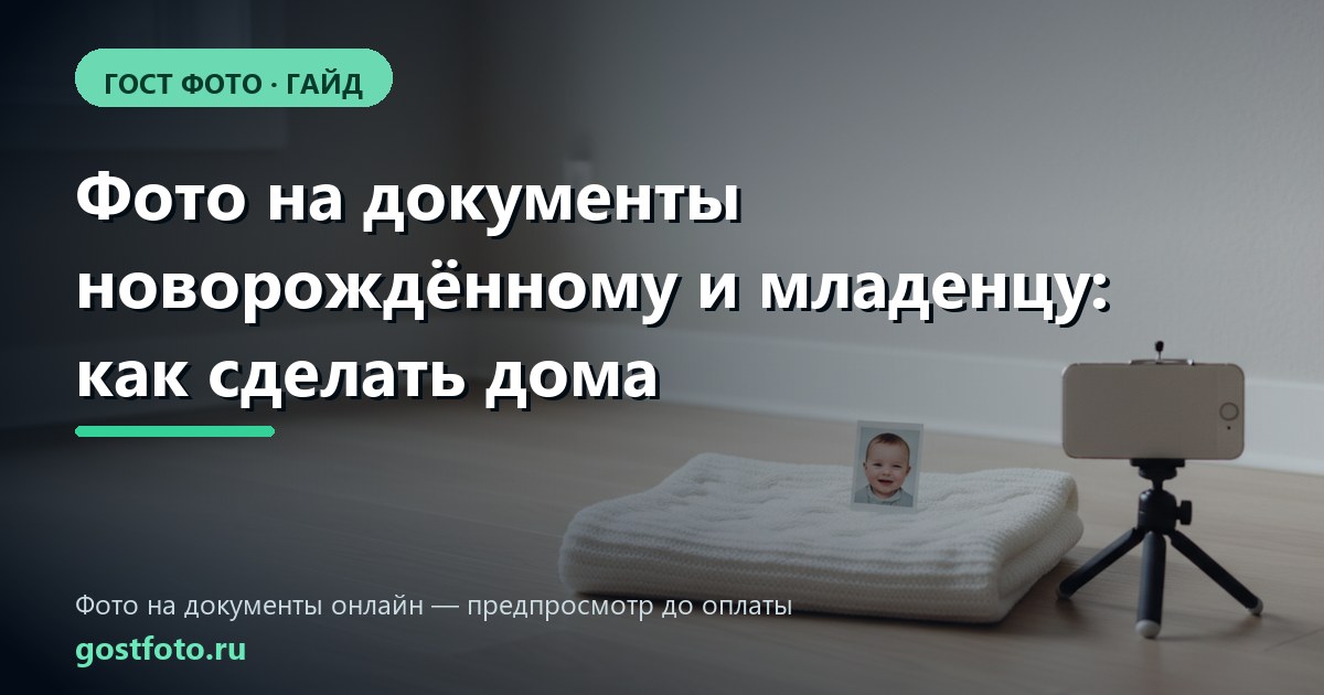 Фото на документы новорождённому и младенцу: как сделать дома