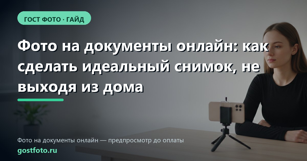 Фото на документы онлайн: как сделать идеальный снимок, не выходя из дома