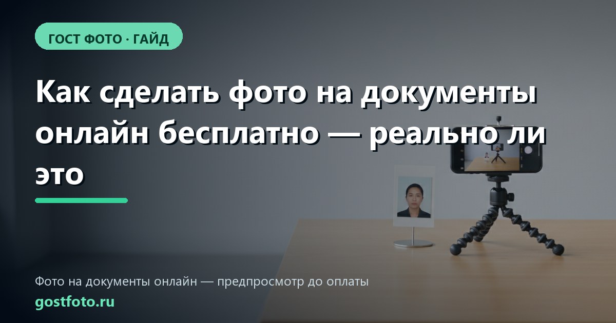Как сделать фото на документы онлайн бесплатно — реально ли это