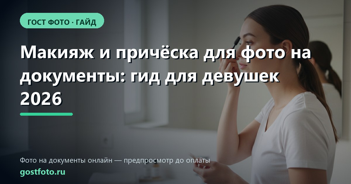 Макияж и причёска для фото на документы: гид для девушек 2026
