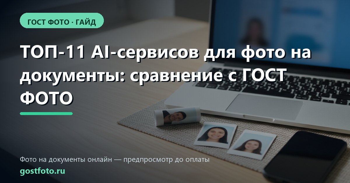 ТОП-11 AI-сервисов для фото на документы: сравнение с ГОСТ ФОТО