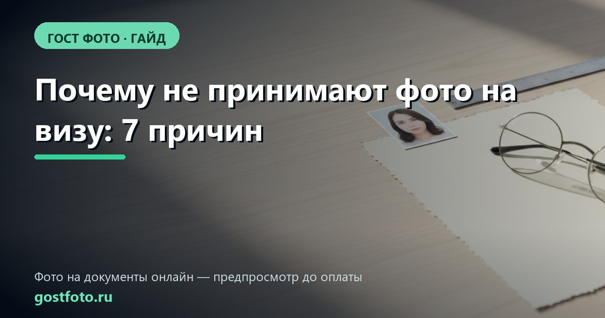 Почему не принимают фото на визу: 7 причин отказа посольства и визового центра